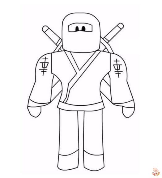 Roblox coloring pages to print for kids 25