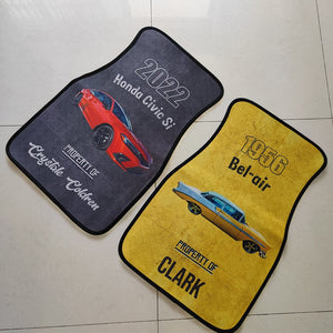 GeckoCustom Car mats Personalized Gift, Upload car photos, Custom your name, car name & year, HN590