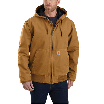 Carhartt Brown Carhartt J130 Washed Duck Insulated Active Jac