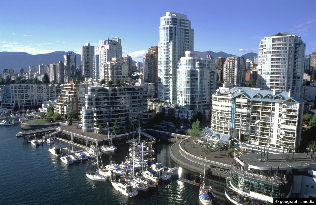 Downtown Vancouver in British Columbia