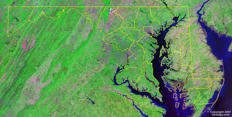 Maryland County Map