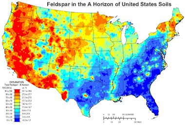 feldspar map