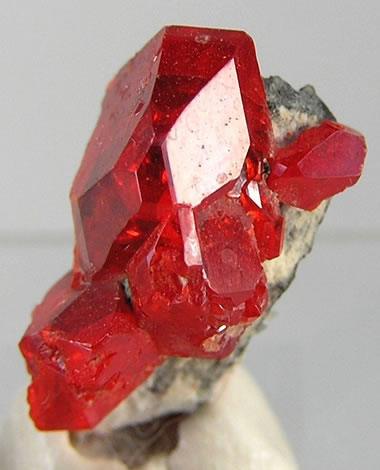 Realgar crystals