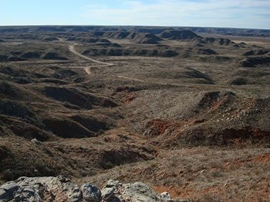 Alibates flint quarries