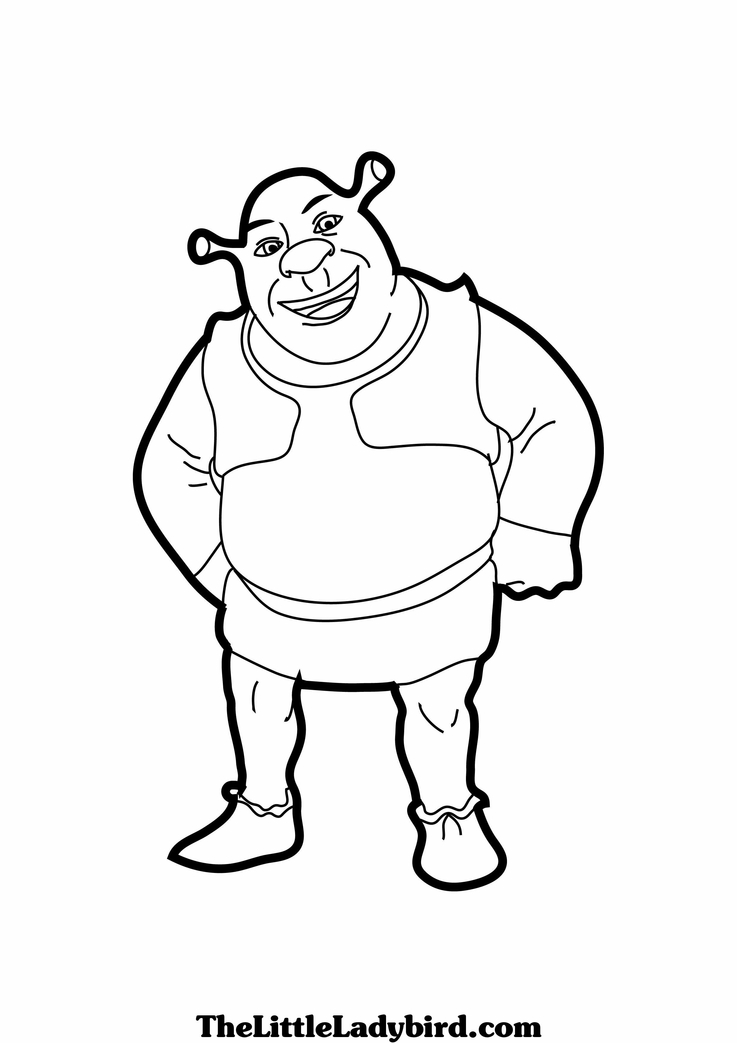 Shrek Printable Coloring Pages