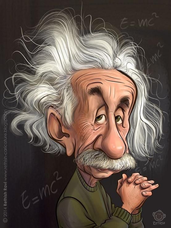 Albert Einstein Drawing Cartoon