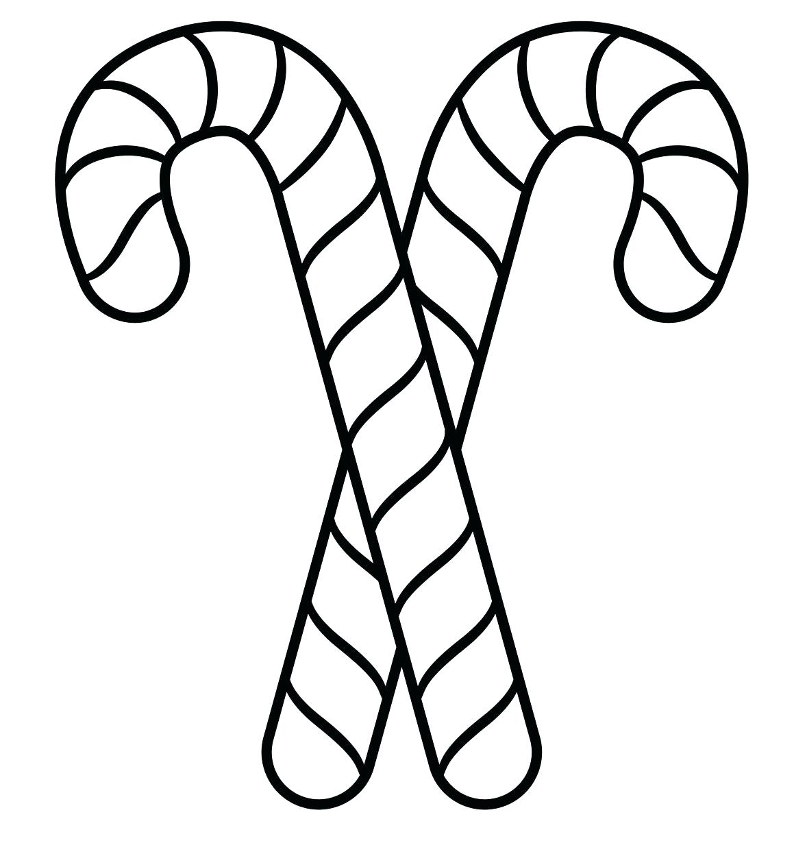 Candy Canes Coloring Pages Printable