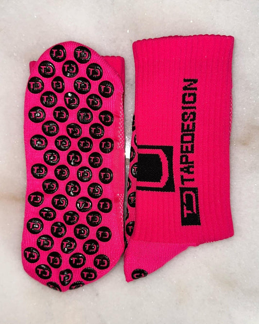 Get The Grip Socks- HOT PINK