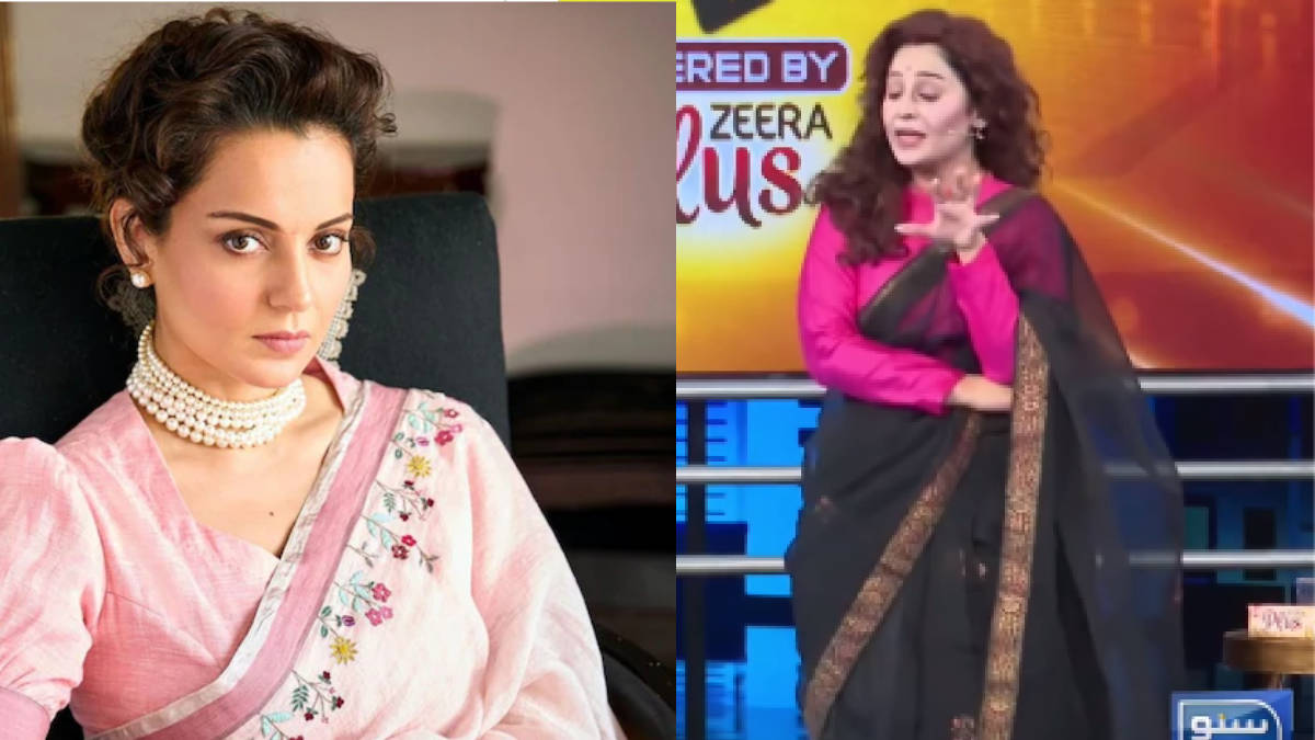 Pakistani actor Ukasha Gul mimics Kangana Ranaut on the show ‘Showtime With Ramiz Raja’