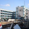 Une école à Khan Younis, à Gaza, en ruines après avoir été attaquée.