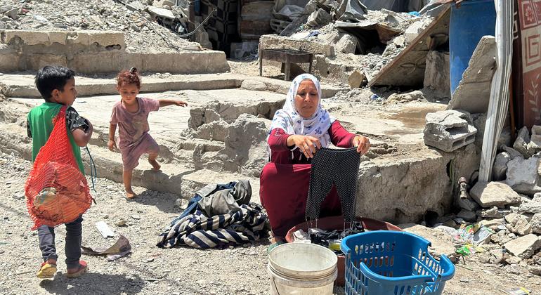 Clean water and nutritious food remain scarce in the Gaza Strip, fuelling a surge in disease linked to falling immunity levels among the population..