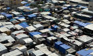 People in Gaza have been displaced multiple times and are living in makeshift shelters.