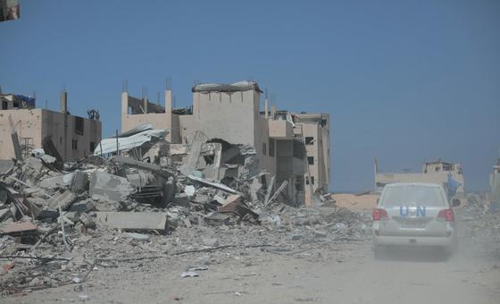 The town of Khan Younis, like many areas of the Gaza Strip, has been decimated by the war.