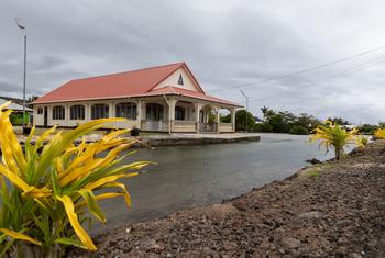 Ongezeko la kina cha maji ya bahari lina madhara kwa nchi za visiwa vya Pasifiki, kama inavyooenekana kwenye eneo hili hapa Samoa.