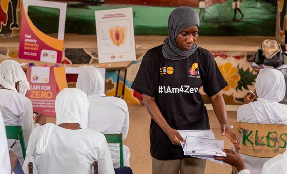 Gambian schoolgirls attend a UNFPA campaign to end female genital mutilation (file).