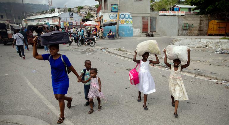 Thousands of families  continue to flee their homes in Port-au-Prince due to gang-related violence.
