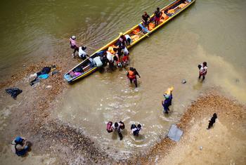 Migrants crossing the Darién Gap in Panama.