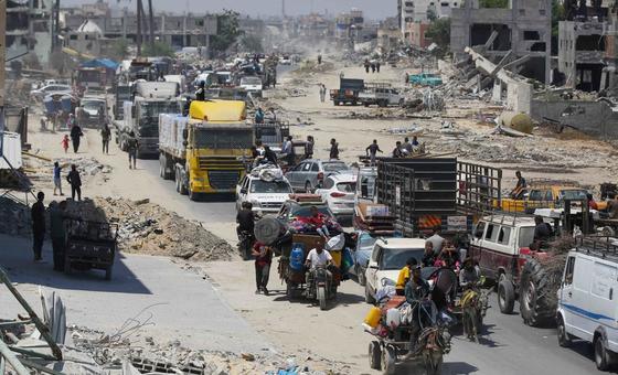 Following Israeli relocation orders, Palestinians take as much belongings as they can to move to a new place. Nowhere is safe in Gaza.