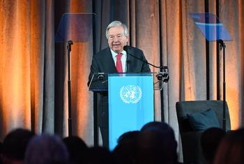 Secretary-General António Guterres delivers his special address on climate action from the American Museum of Natural History in New York.