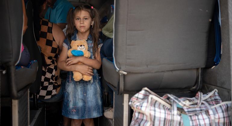 People in southern Ukraine are being forced to leave their homes because of flooding caused by damage to the Kakhovka dam.