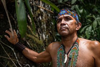 Chief Joel Puyanawa is part of the Puyanawa people of Brazil, which first had contact with non-Indigenous Peoples in the early 20th century. (file)