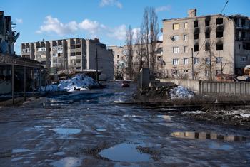 Разрушенные здания в Донецке (архив).