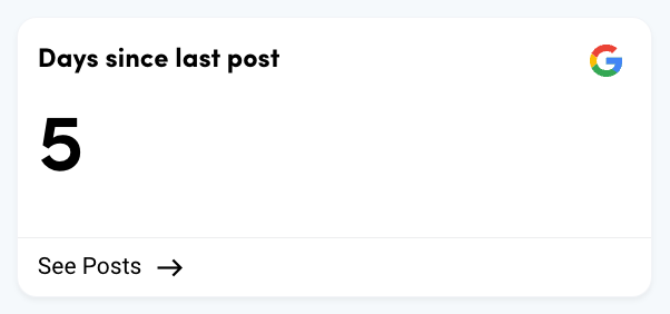 Days since the last post - GMBapi Dashboard KPI
