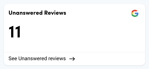 Unanswered Reviews - GMBapi Dashboard KPI