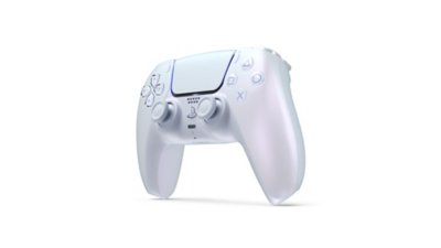 Chroma Pearl DualSense controller side view