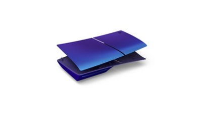 Chroma Indigo PS5 console cover horizontal