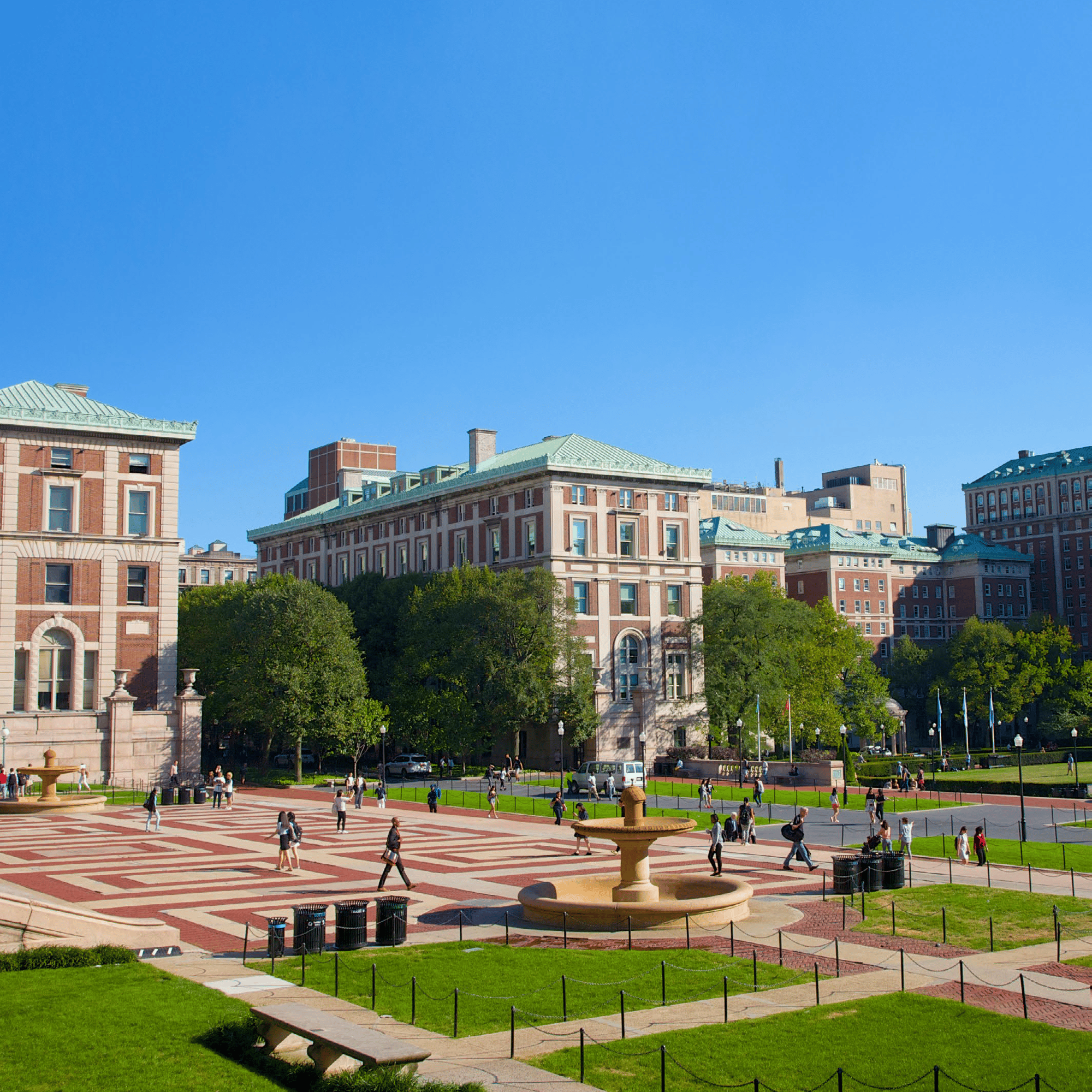 image of higher education institution on a sunny blue sky day