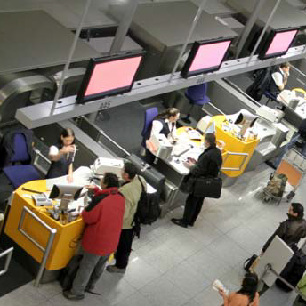 video surveillance shot of Avianca Airlines