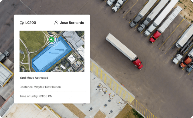 yard move capability in driver app