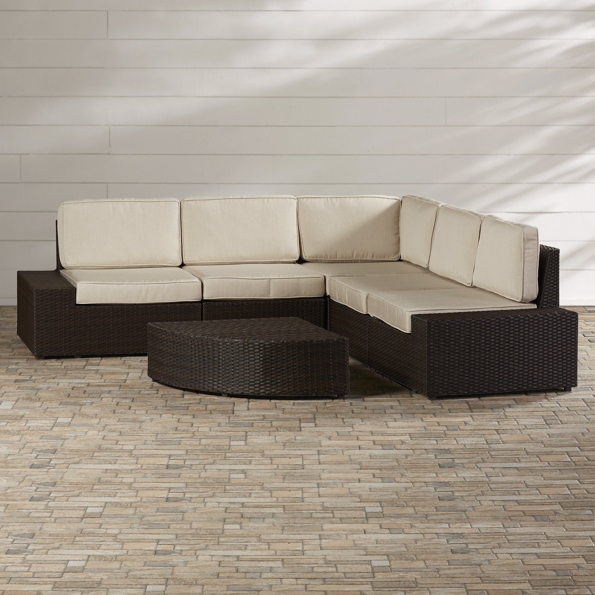 Beachcrest Home Bradley Junction 6 Piece Sectional Seating Group Pertaining To Bradley Sectional Sofa (View 12 of 15)