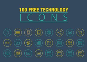 100 Free Technology Icons-300