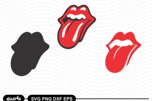 Rolling Stones Tongue Logo SVG