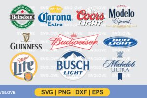 beer brand logo svg bundle