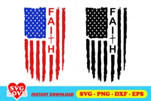 FAITH AMERICAN FLAG SVG