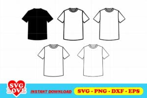 tshirt template outline svg