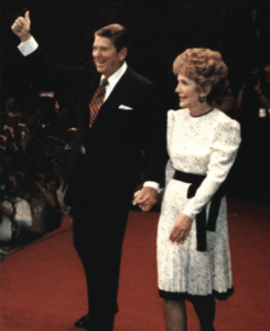 Century Plaza Hotel Tower, with President and Mrs. Reagan