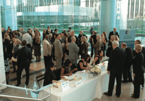  Champagne Reception in lobby of 2000 Avenue of the Stars