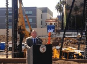 groundbreaking for the 10000 Santa Monica Boulevard residential building