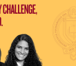 Two female Fordham Ph.D. professors with a pride yellow backdrop, maroon seal for GSE and headline in all caps "DIVERSITY CHALLENGE, ACCEPTED."