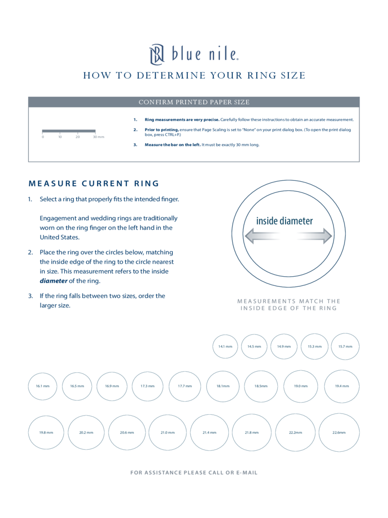 2023 Ring Size Chart Fillable, Printable PDF Forms Handypdf ...