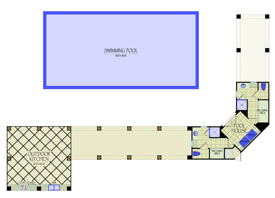 outdoor kitchen floor plans photo - 7