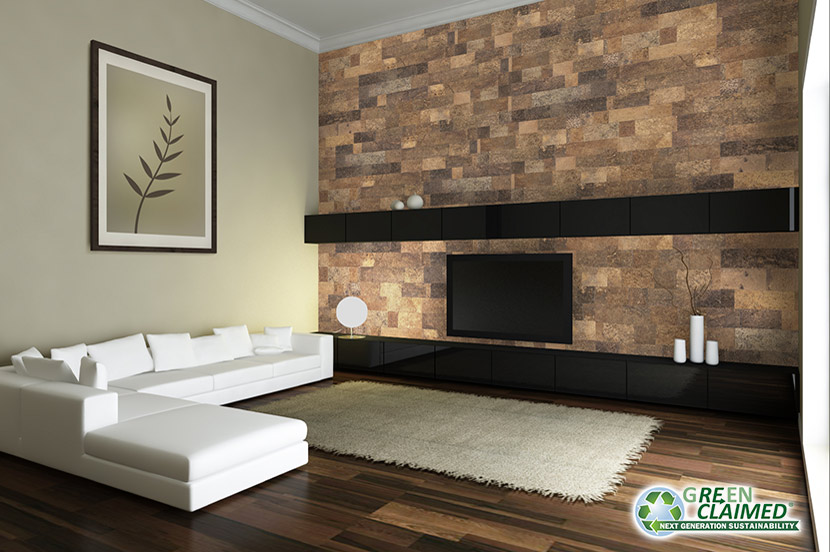 wall tiles designs living room photo - 1