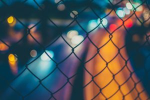 bokeh, Grid, Light trails, Car