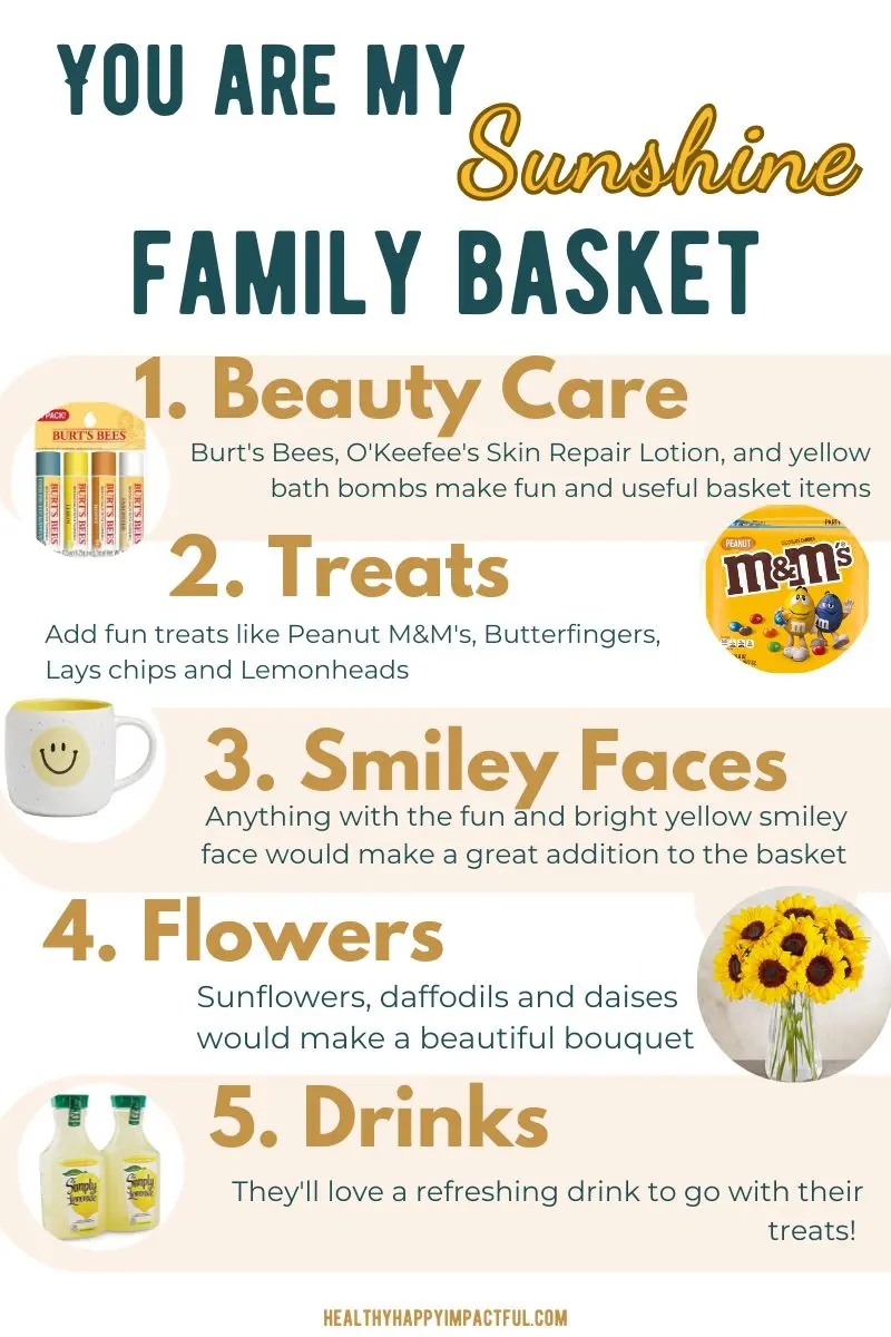 Sunshine family gift basket idea