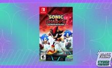 The Sonic X Shadow Generations game packaging appears on purple and teal background with the Mashable Black Friday logo in the bottom right.