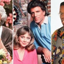 Bea Arthur in "Golden Girls," Ted Danson and Shelley Long in "Cheers," and Kadeem Hardison in "A Different World"